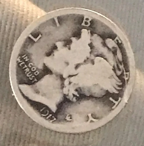 1917-s Mercury Dime,  VG