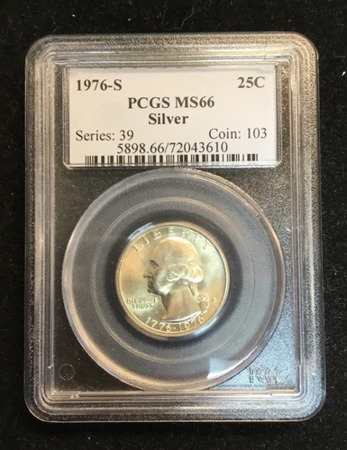 1976-S Washington Quarter PCGS MS66 #