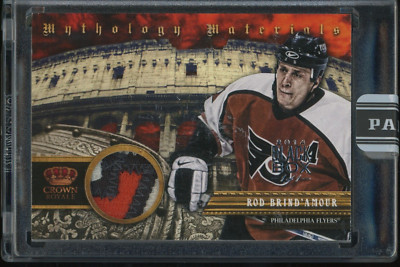 2013 Crown Royale Rod Brind'amour Mythology Material Patch 1/1 Panini Black Box