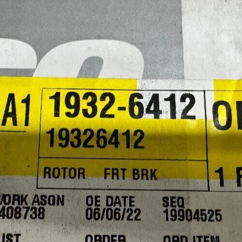 Rotor de freno de disco delantero Chevy Trax/Buick Encore 2013-2022 P/N 19326412 OEM nuevo Foto 3 de 4