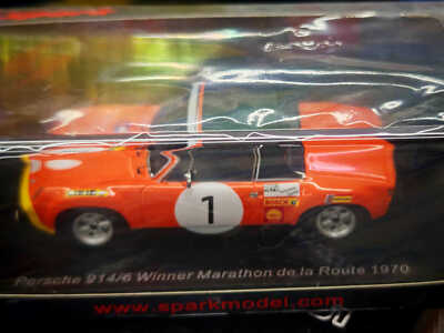 Spark 1/43 Porsche 914/6 1970 1# Resin Diecast Model Car Birthday