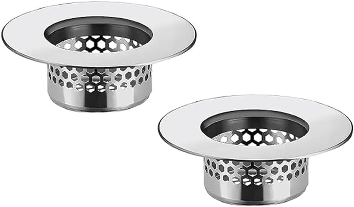 Much Hotter Bathroom Sink Strainer (2 Pack), Bathtub Drain Cover Lavatory Sink D