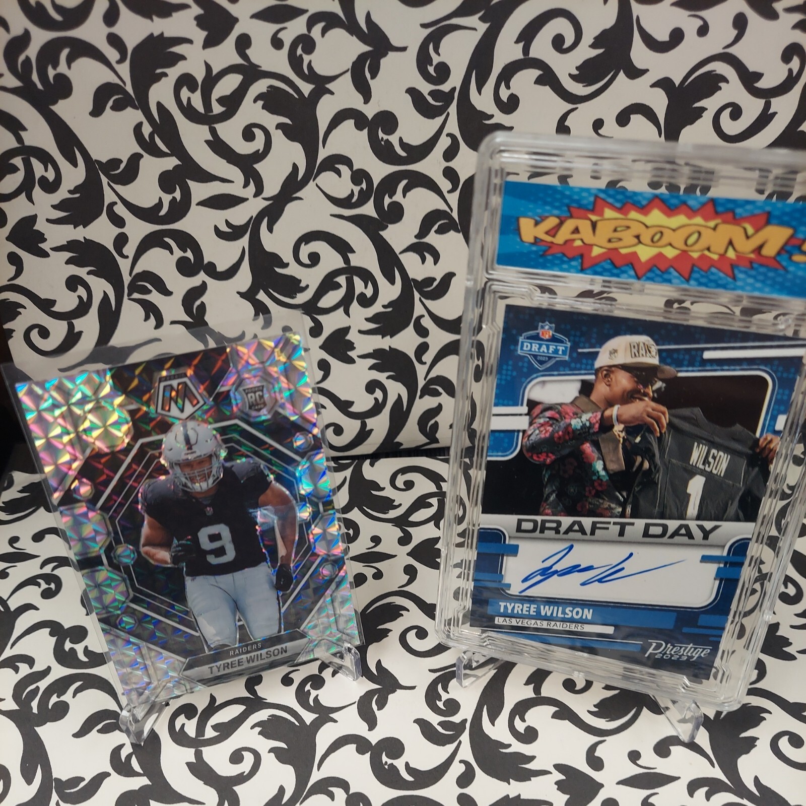 💥2023 Prestige Draft Day Tyree Wilson RC Auto On Card Raiders Rookie + Bonus💥