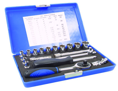 LASER TOOLS 1/4'' ALLDRIVE (PASSEND FÜR METRISCH, AF, E-TORX & SPLINE) STECKSCHLÜSSELSATZ