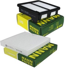 MANN-FILTER Filtersatz Innenraumfilter Luftfilter für Honda Jazz III 1.2 1.3i