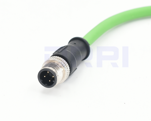 Câble blindé Ethernet étanche M12 4 broches code D mâle vers RJ45 - longueur personnalisée - Photo 5/5