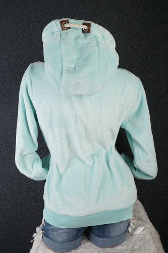 Damen Kuschel Teddy Fleece Sweat Jacke Kapuze Hoodie Übergangsjacke Uni S-3XL - Bild 45 von 59