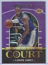 LEBRON JAMES 2021-22 NBA HOOPS FOIL HIGH COURT HOLO INSERT #15