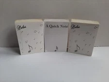 Novelty Music Themed Note Pads 2.5 X 3.5 Inches In Size.