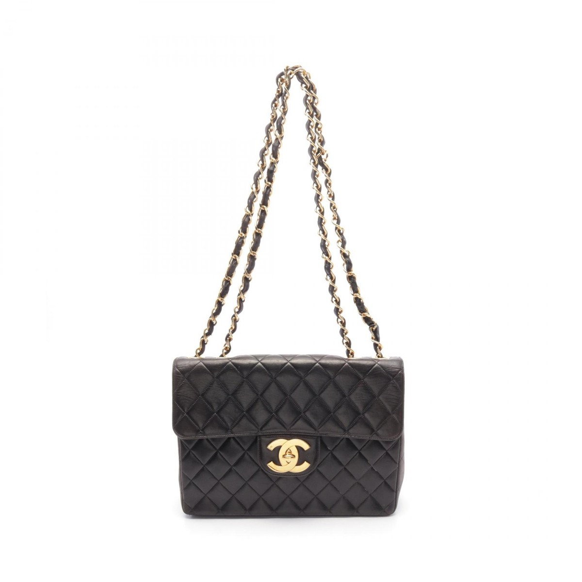 CHANEL Jumbo Matelasse 30 Classic Large W Flap Shoulder Bag A58600