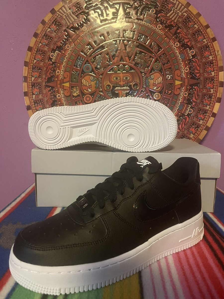 Nike Air Force One AF1 Black White Iridescent Sneakers CJ1646-001