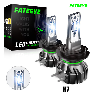 2X H7 LED Scheinwerfer 6500K Weiß Halogen Fern/Abblendlicht Ersatz Mit Zulassung