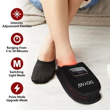 4000mAh Cordless Red Light Therapy Slipper for Feet Ankle Brace Foot Pain Relief