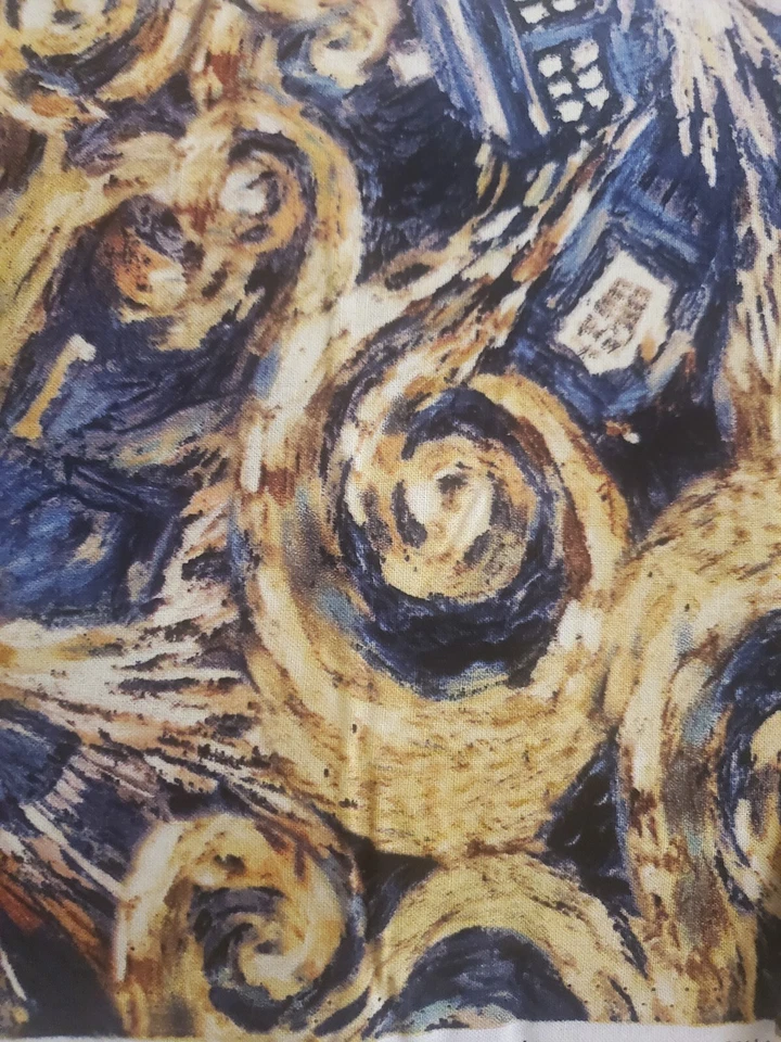 Tela de algodón Doctor Who Exploding Tardis 2015 2 piezas 37" y 21" x 44" Foto 2 de 2