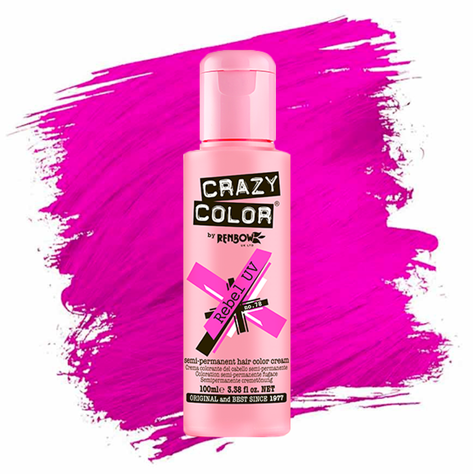 Crazy Color Sachet CRAZY COLOR SEMI PERMANENT HAIR DYE 100ml -All colours-FAST UK Post ...