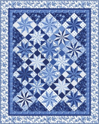 Porcelain Prism  Quilt Pattern by Patti's Patchwork 4 Sizes