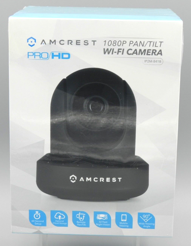 AMCREST PRO/HD 1080p WiFi Pan/Tilt Camera Black IP2M-841B
