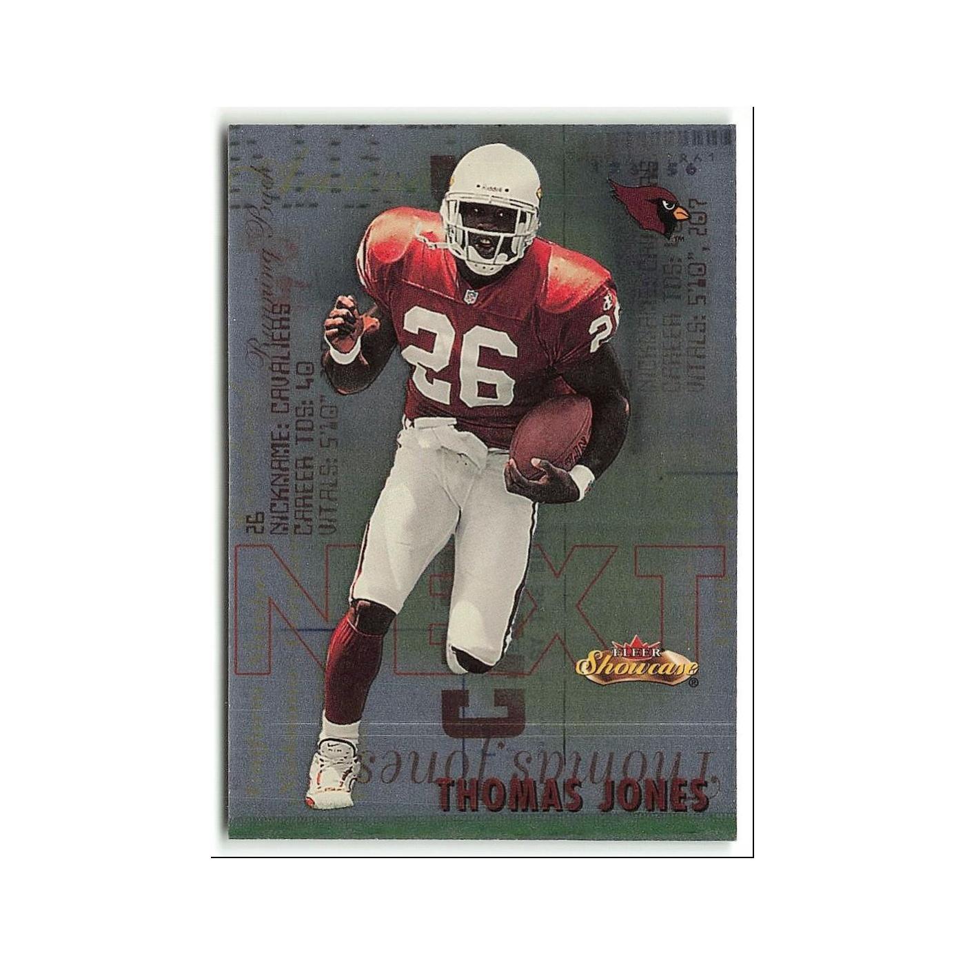 Thomas Jones Fleer Showcase Next #17 Base