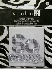 So sorry. unmounted Acrylic Stamp Studio G - Hampton Art NIP