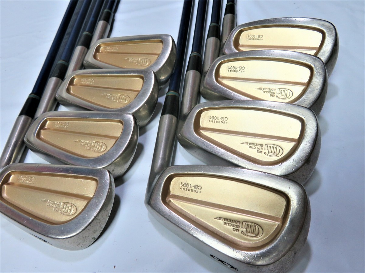 Gold Back Face MIURA Giken CB-1001 8pc S-FLEX IRONS SET NWO
