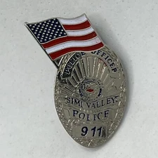 Simi Valley California Police Department Law Enforcement Enamel Hat Pin