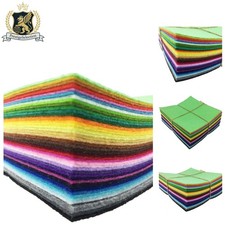 Assorted 42-Piece Felt Fabric Sheets - Ideal for Crafts and Decor at 6x6 Inches