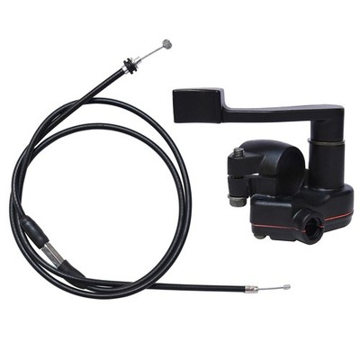 7/8'' 22mm Thumb Throttle Cable Accelerator Handle Assembly for 50cc 70cc 90cc