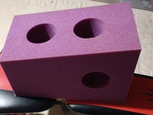 Purple Colted Foam Arm Elevation Post-operative Stabilization Block