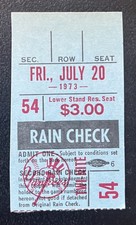 RARE 7/20/73 YANKEES TICKET STUB-WILBUR WOOD STARTS BOTH DH GMS-CELERINO SANCHEZ