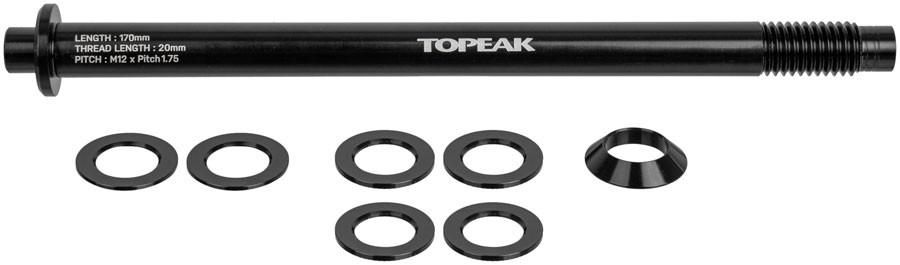 Topeak ZiRAK Thru-Axle 12 x 175mm Aluminum Quick-Release Bike Accessory 7690₽