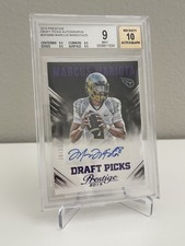 2015 PANINI PRESTIGE MARCUS MARIOTA AUTO PURPLE PARALLEL ROOKIE RC #/25 TITANS