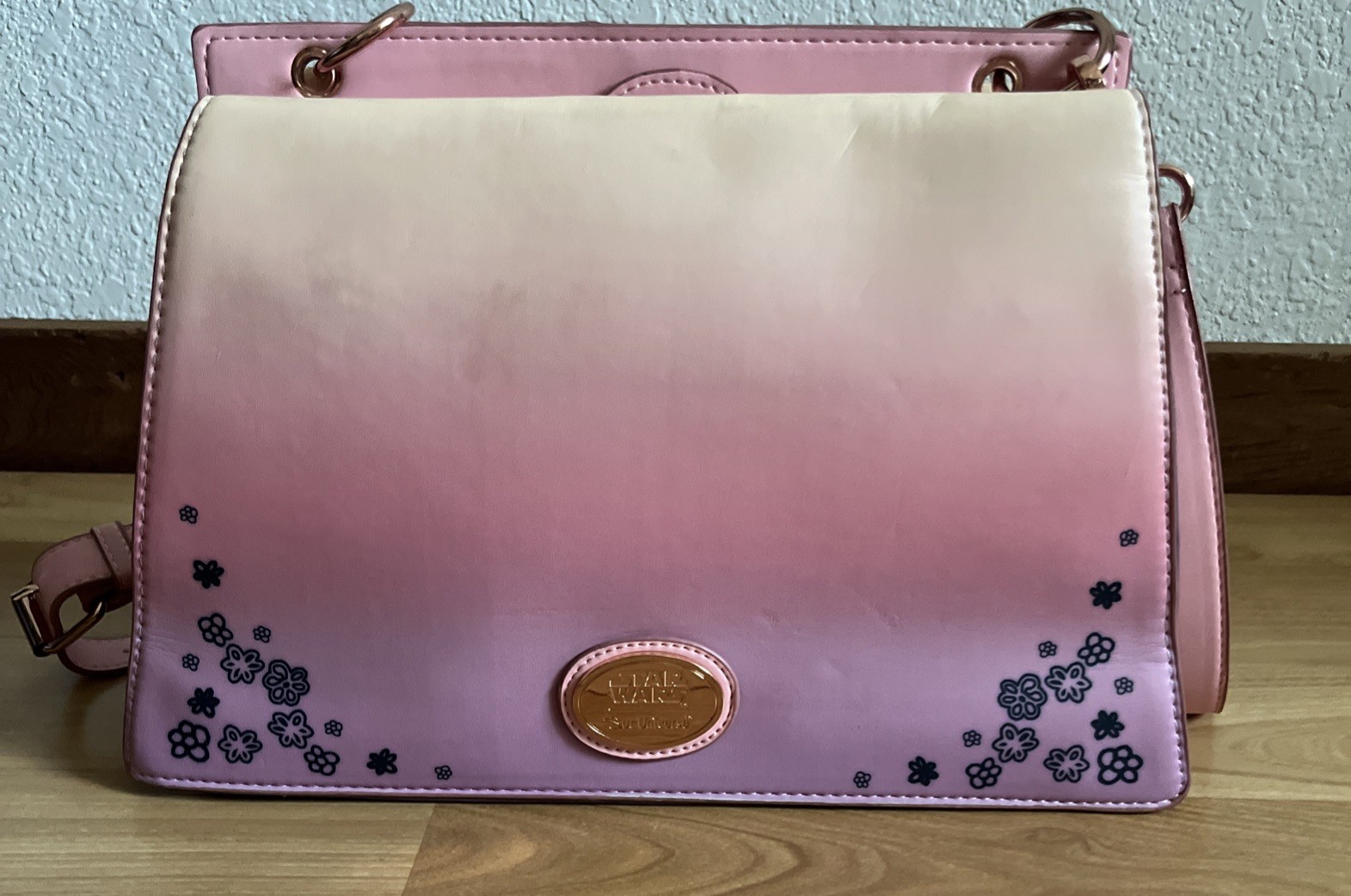 STAR WARS Pink Ombre Our Universe Hot topic disney loungefly Purse Shoulder Bag image 8