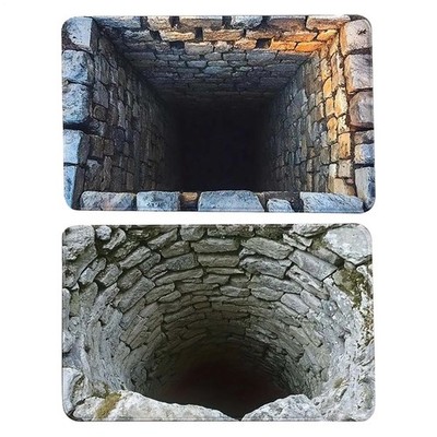 3D-Loch-Teppich, realistisch, abstrakt, rutschfest, optische Täuschung, Teppich