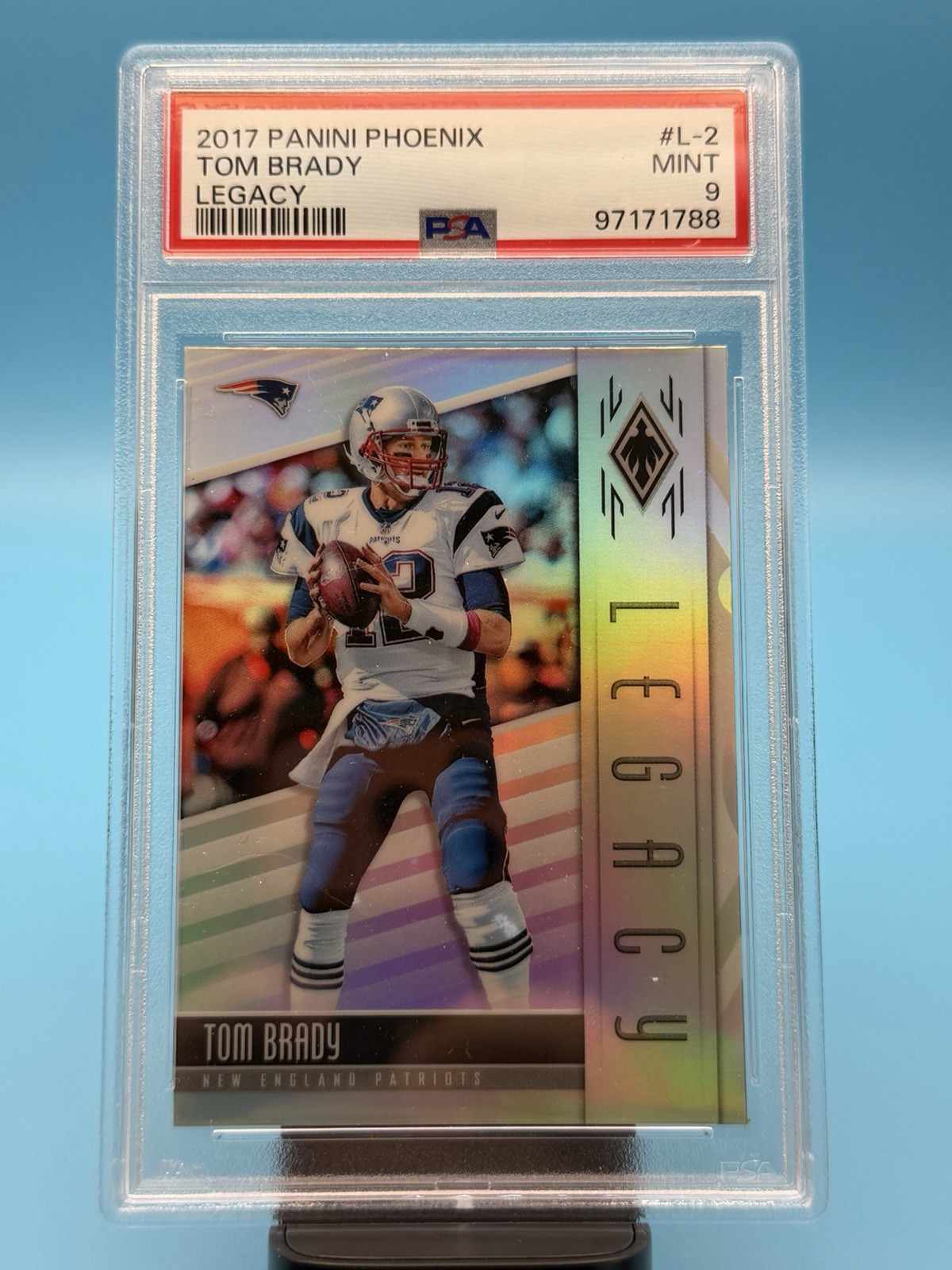 2017 Panini Phoenix #L-2 TOM BRADY Legacy PSA 9