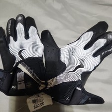 Nike Vapor Jet 8.0 Football Gloves Men's Large Hydragrip Black/White