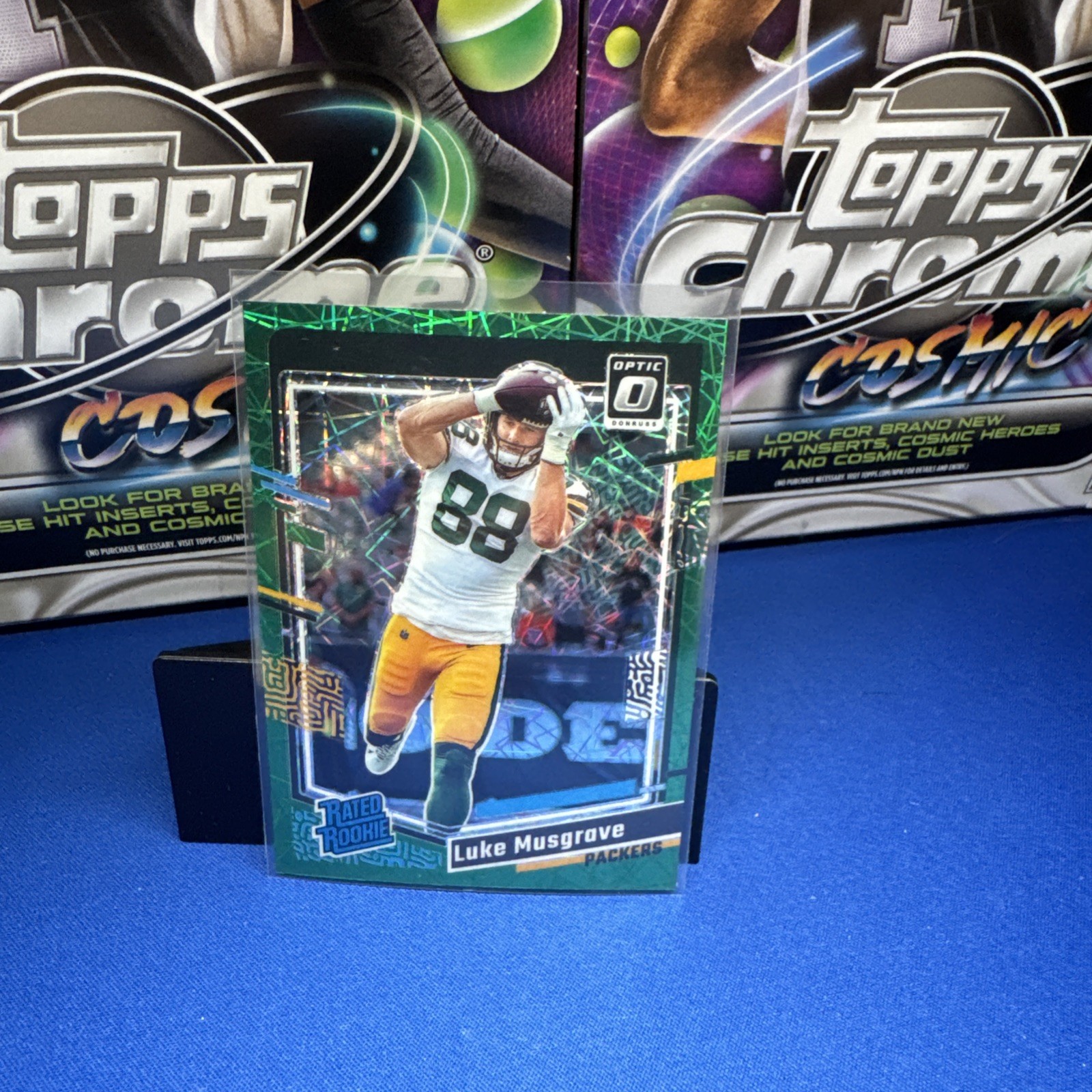 2023 Panini Donruss Optic - Rated Rookie Luke Musgrave #241 Green Velocity Prizm