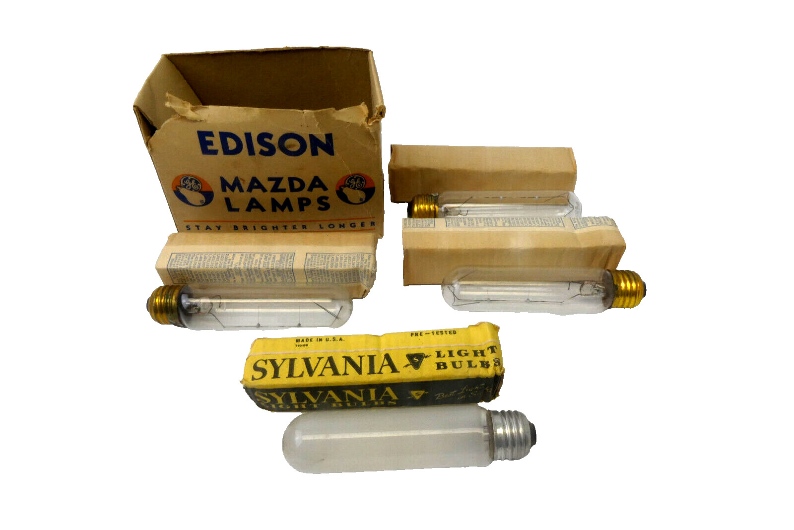 Edison Mazda Ge 25w 120v Sylvania Light Bulb