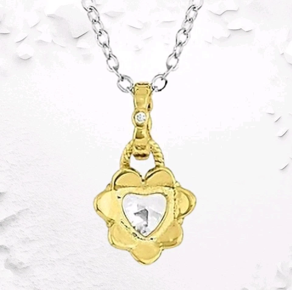 MONTANA SILVERSMITHS изящный цветами сердце ожерелье - новый с Ярлыками! Розничная цена $50 - Изображение 3 из 4