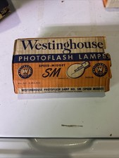 vintage Westinghouse No. SM Speed Midget photoflash lamps