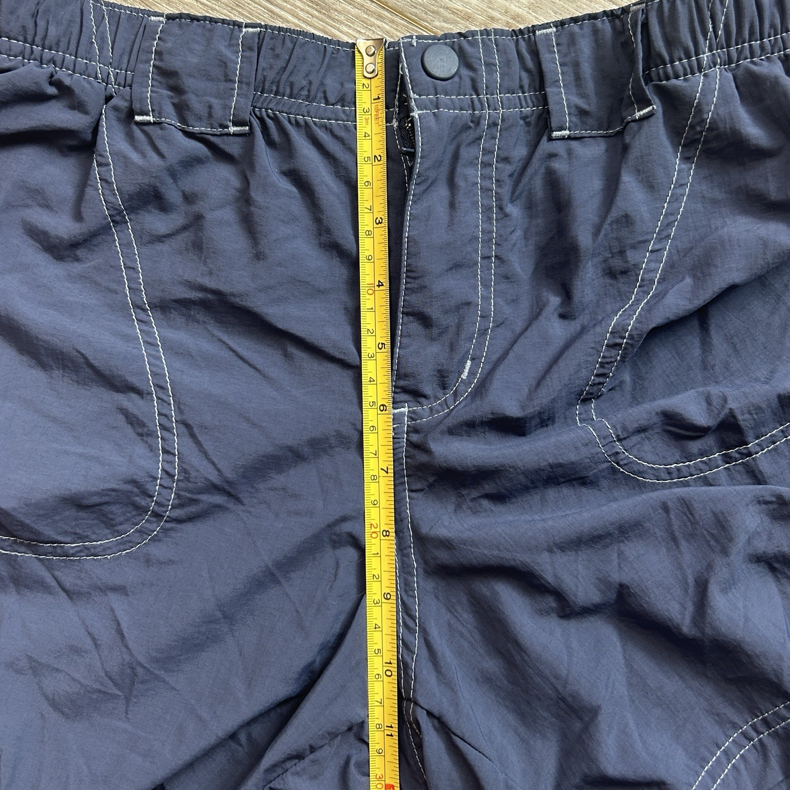 Columbia Sandy River Water Repellant Drawstring Shorts in Navy M thumbnail 7