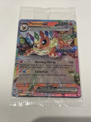 Pokémon TCG Flareon EX 014/131 SV Prismatic Evolutions Stamped Sealed Promo