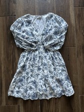 Lucky Brand Women's Size M Floral Paisley Lace Inset Cottagecore Maxi Dress Boho