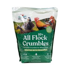 Manna Pro All Flock Crumbles Crafted with Probiotics for Gut Health  Digestion