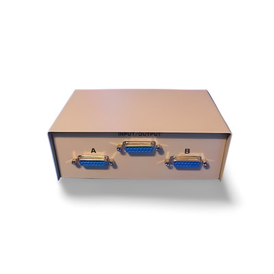 DB15 AB Switch Box DA-15 - Beige