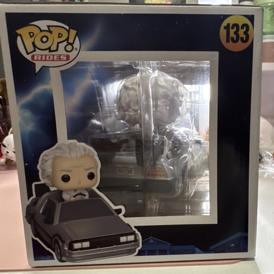 Funko Pop! Rides Doc Brown with Time Machine Back to the Future #133 ...