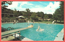 The OLE SWIMMING HOLE at 7A RANCH RESORT, WIMBERLEY, TEXAS – 1960s Postcard