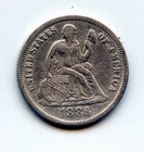 1886-p SEATED LIBERTY DIME - SCARCE !!