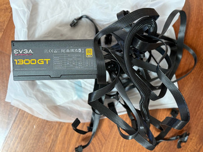 EVGA Supernova 1300 GT 80 Plus Gold 1300W Fully Modular Power Supply ALL CABLES