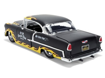 JADA BIGTIME 1955 CHEVROLET BEL AIR BTM 1/24 MATTE BLACK with