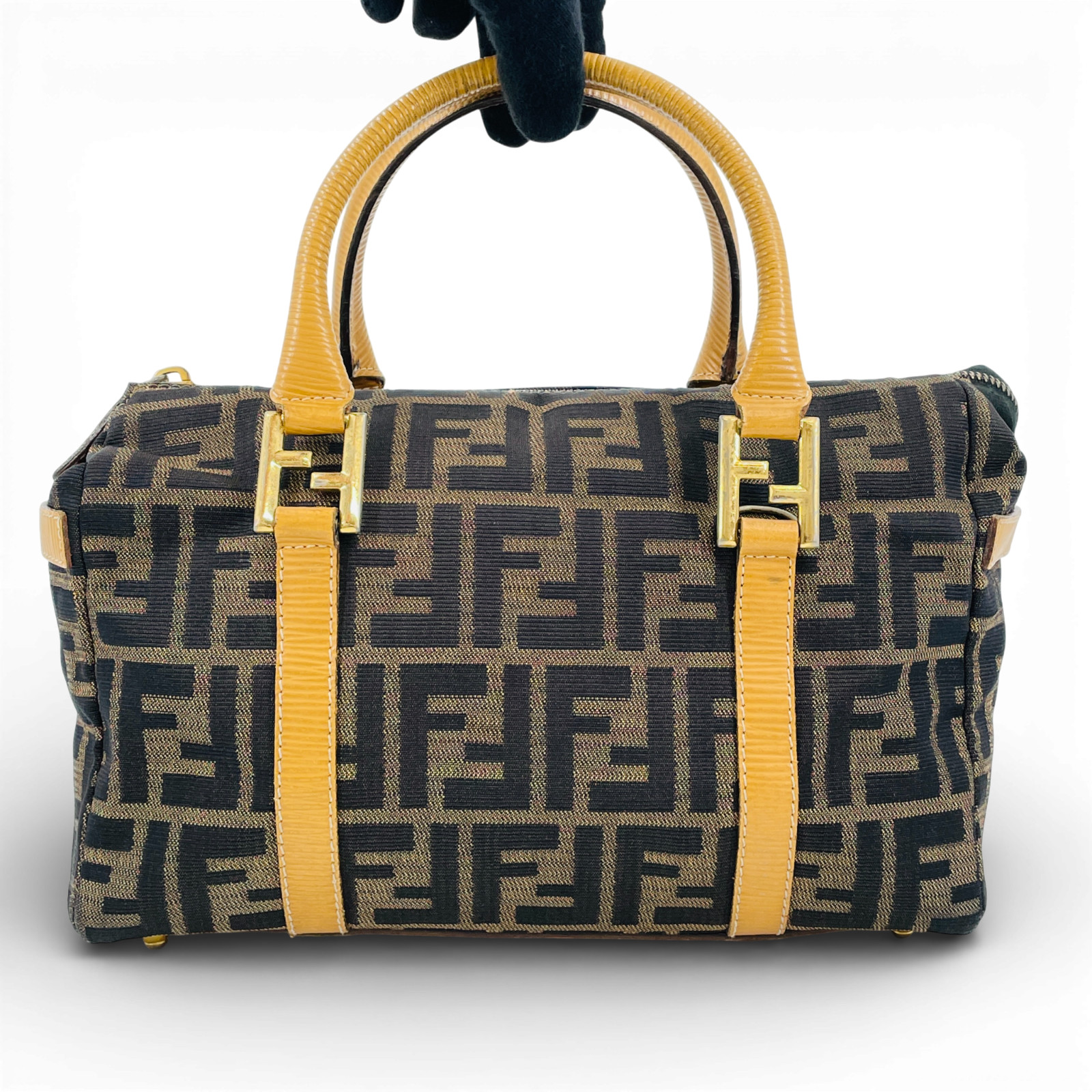 Borsa a mano da donna in tela FENDI ZUCCA KC054 originale